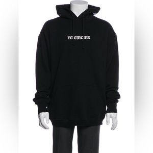 Vetements Black Postage Logo Hoodie Unisex S